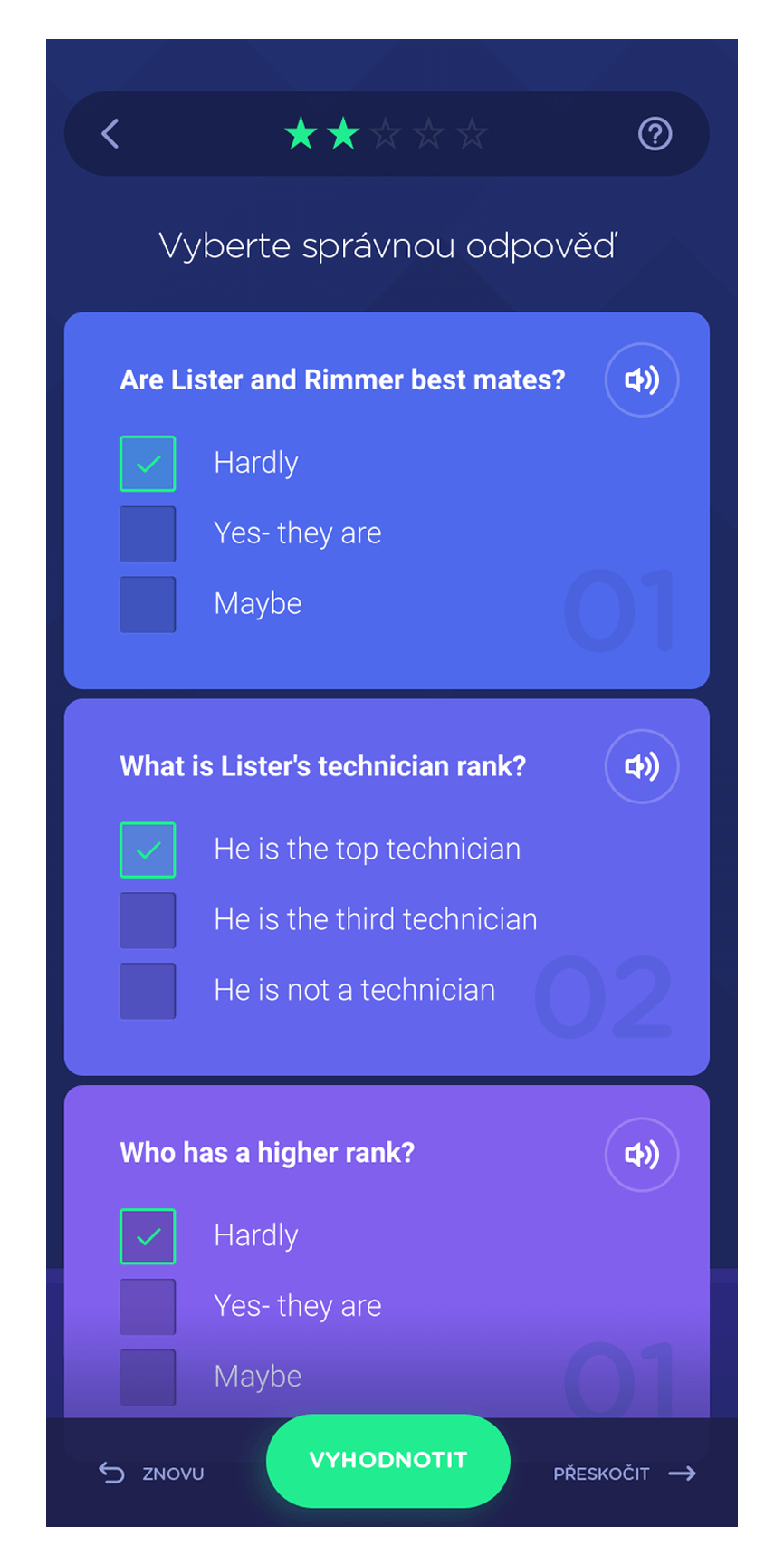 Quizzes - New Design